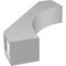 Ekena Millwork 3-in. W x 12-in. D x 16-in. H Westlake Architectural Grade PVC Knee Brace BRCP03X12X16WTL - alternate 2